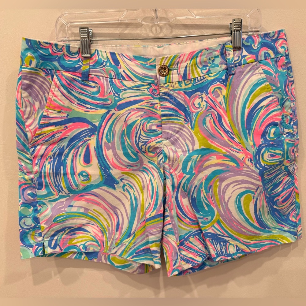 Lilly Pulitzer‎ The Jayne Short Size 12 Swirl Print NWOT Cotton